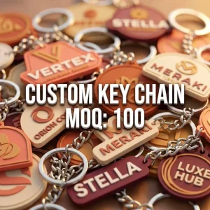 Recycled Material Keychain Custom Logo PVC Free Alternative Personal Sustainable Branding Gift Bulk Order Direct from Factory