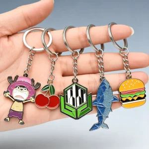 Resort Souvenir Eco-Friendly Waterproof Metal Keychain Custom Design Zinc Alloy Key Ring Travel Promotion Commemorative Gift