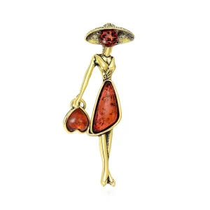 Retro European and American Creative Fashion Brooch Fashionable Temperament Simple Dress Suit Collar Needle Accessories