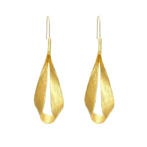 Retro Fashion Water Drop Leaves Ear Hoop Spring and Summer Serial Daily Wear Metal High Quality Ears Pendent for Jewelry