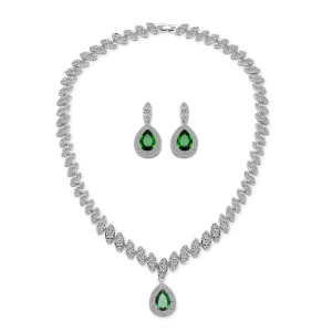 Rhinestone Crystal Beads Necklace Jewelries Set