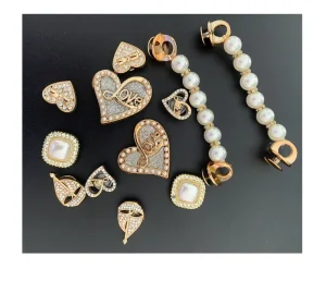 Rhinestone Custom Metal Shoe Charms Luxury Designer Decoration Women Accessories Diamond