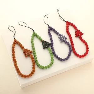 Rhinestone Keychain Keyring Woman Bag Pendant DIY Mobile Phone Chains