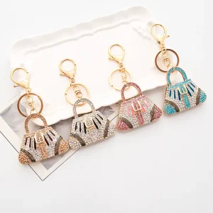 Rhinestone Keychain for Women Luxury Bag & Car Key Pendant Premium Small Gift