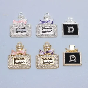 Rhinestone Perfume Bottle Charms Phone Case and Bag Decoration