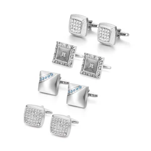 Rhinestone-encrusted Cufflinks French Fashion Men’s Suit Shirt Accessories