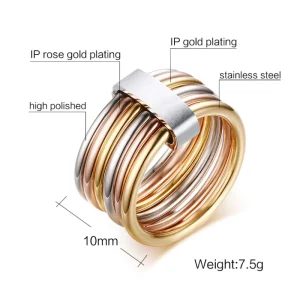 Rings Vintage Trend Extravagant Fashion Accessories Originality Minimalism Dainty Stainless Steel Decorate Couple Ring