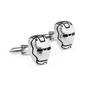 Robot Face Novelty Cufflinks Custom Men’s Party Suit Shirt Fashion Accessory Wedding Tuxedo Trendy Jewelry Gift Set