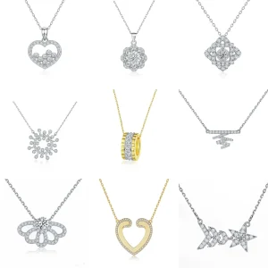 Romantic Solid 925 Sterling Silver Zircon Sunflow Women’s Charm Pendant Necklace Colored Birthstone Gold Plated