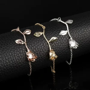 Rose Flower Fashion Jewelry Bracelets Fashion Fashion Jewelry Bracelets & Bangles Fine Jewelry Bracelets Bangles