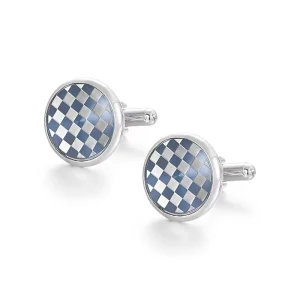 Round Brass Cufflinks High Quality Fashion Style Unisex Business Party Gift Jewelry Accessories