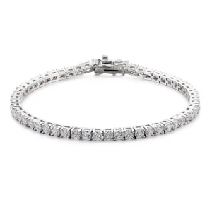 S925 High Carbon Diamond 4 Prongs Basic Tennis Bracelet Fashion Jewelry Unique Bracelet