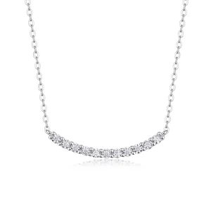 S925 Silver Women’s Office Lady Moissanite Choker Cross Border Ready Stock Clavicle