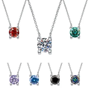 S925 Sterling Silver Classic Bull Head Diamond Pendant Set with 1.0ct D color VVS Moissanite Necklace