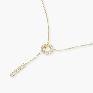 S925 Sterling Silver No Lock Clasp Micro Pave Diamond Necklace for Women Fashion Jewelry