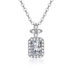 S925 Sterling Silver Perfume Bottle Diamond Pendant Set with D Color VVS Moissanite Necklace