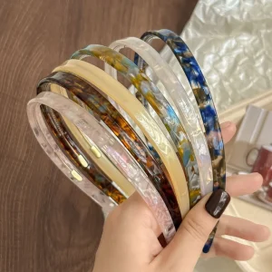 SAIYII New High end Hair Headband Hair Accessory French Style Niche Charm Toothed Non slip Acetate Hair Band for Women