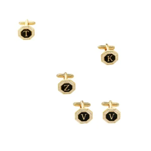 SSeesy Creative Personality French Cufflinks for Men A-Z Logo Fashion Accessories for Engagement Wedding Party Anniversary Gift