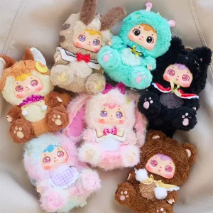 Samuel Romance Moonlight Sonata Plush Cotton Glass Fashion Keychain Frozen Character Blind Box Children’s Day Gift