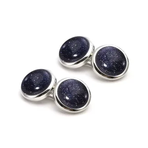Sand Agate Stone Reversible Elegant Cufflinks Custom Mens Suit Shirt Fashion Accessory Wedding Tuxedo Trendy Jewelry