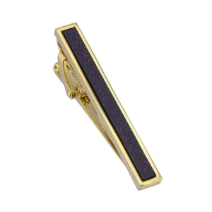 Sand Stone Elegant Tie Clips Custom Mens Suit Shirt Fashion Accessory Tie Bar Wedding Tuxedo Trendy Jewelry Gift Set