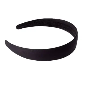 Satin Fabric Korean Style Pure Wide Hair Band Headband Elastic Women Custom Logo
