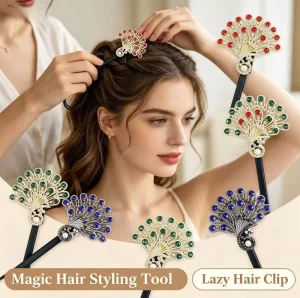 Secure Hold Hair Clip Sturdy for Wedding Peacock Tail Hair Ornament for Ladies High Quality Hair Accessories