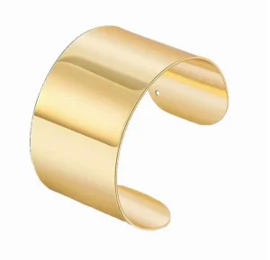 Set 3 Women’s Gold Cuff Bracelets Zinc Alloy Open Chunky Punk Chic Style Adjustable Fashion Accessories Everyday Wear