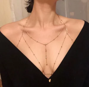 Sexy Body Chain Belly Waist Chain Necklace Fashion Fine Fashion Jewelry Body Chain for Women Gold Tone