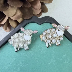 Sheep Themed Brooches for Men and Women Jewelry Fashion Accessories Surprise Party Gifts