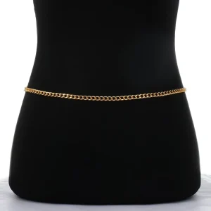 Shescity Body Jewelry Trendy Simple Punk Designer Pair With Skirt Body Waist Chain Gifts