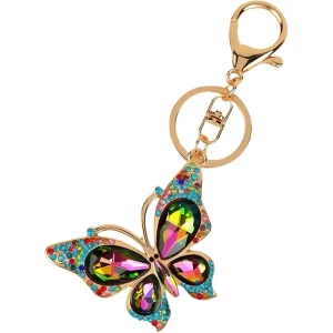 Shimmering Keychain Girls Sparkly Bag Charm Car Pendant Gift for Friends Daughter Loves Heart Small Pendant Trinket Accessory