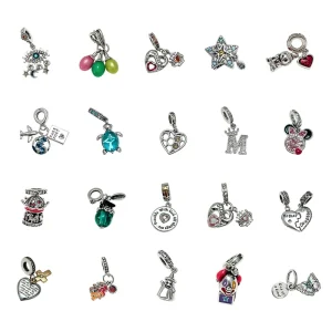 Shiny Heart and Sea Turtle Shaped Loose Beads Original Design DIY Charms for Custom Bracelets