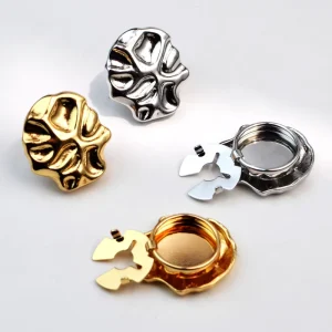 Shirt Fashion Brooch Special-shaped Metal Cufflinks Turtle Buttons for Formal Shirts Suits Dresses Coats