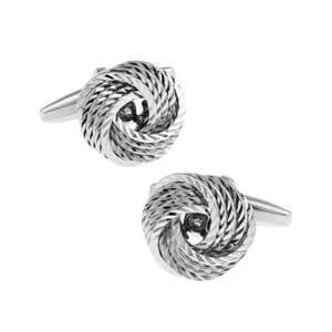 Shuttle Love Knot Novelty Cufflinks Custom Mens Suit Shirt Fashion Accessory Wedding Tuxedo Trendy Jewelry Gift Set