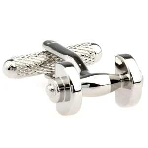 Silver Bone Style Cufflinks for Men Fashionable Accessories