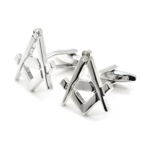 Silver Color Masonic Novelty Cufflinks Custom Men’s Suit Shirt Fashion Accessory Wedding Tuxedo Jewelry Gift