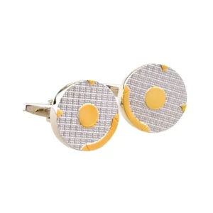 Silver Gold Color Premium Cufflinks Custom Men’s Suit Shirt Fashion Accessory Wedding Tuxedo Trendy Jewelry Gift Set