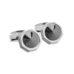 Silver Gun Metal Cufflinks Custom Mens Business Suit Shirt Fashion Accessory Wedding Tuxedo Trendy Cufflinks