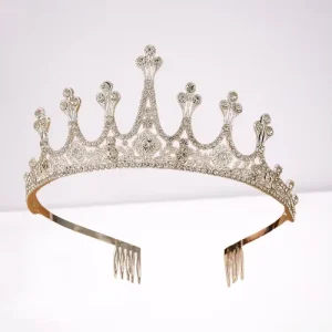 Silver Shining Crystal Crowns and Tiaras for Wedding Luxury Rhinestone Princess Crown Bridal Crown Wedding Styling Accessories