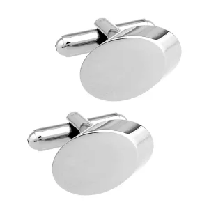 Silvery Oblique Design Blank Cufflinks Custom Mens Suit Shirt Fashion Accessory Wedding Tuxedo Trendy Jewelry Gift