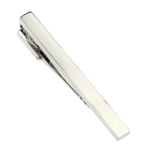 Simple Blank Tie Clips Custom Mens Suit Shirt Fashion Accessory Tie Bar Wedding Tuxedo Trendy Jewelry Tie Pin Gift Set