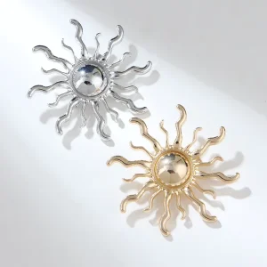 Simple Design Men’s Women’s High Fashion Flower Shape Brooches Accessory for Wedding Gift Engagement Main Alloy