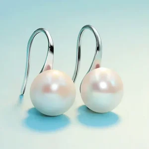 Simple Designs Styles Women Pearl Earrings