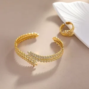 Simple Fashion Trendy Geometric Shape Zircon Charm Bracelet Hand Jewelry Stainless Steel Fashion Chain Link Bracelets