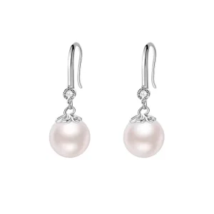 Simple Fashionable Imitation Pearl Drop Earrings for Women Zinc Alloy Wedding Occasion High End Trendy Ear Jewelry