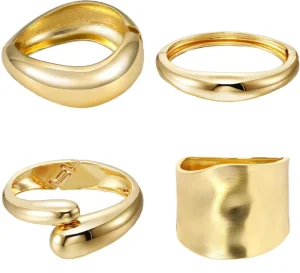 Simple Fashionable Versatile and Stylish Women’s Bracelet with a Heavy Design Feel and a Smooth Metal Surface