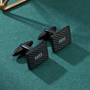 Simple Stainless Steel Knot Pattern Cufflinks for Men Enhancing Gentlemen Style with Fashion Tie Clips