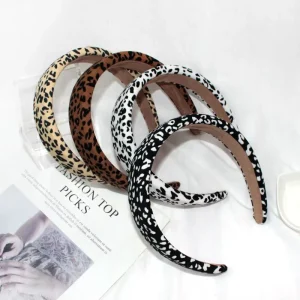 Simple and Versatile Hair Loop Pretty and Elegant Head Band Hair Accessories Women Girls Party Leopard Headbands