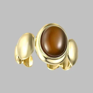Simple and Versatile Trendy Ring Golden Alloy Opening Fashion Rings Women Party Festival Wedding